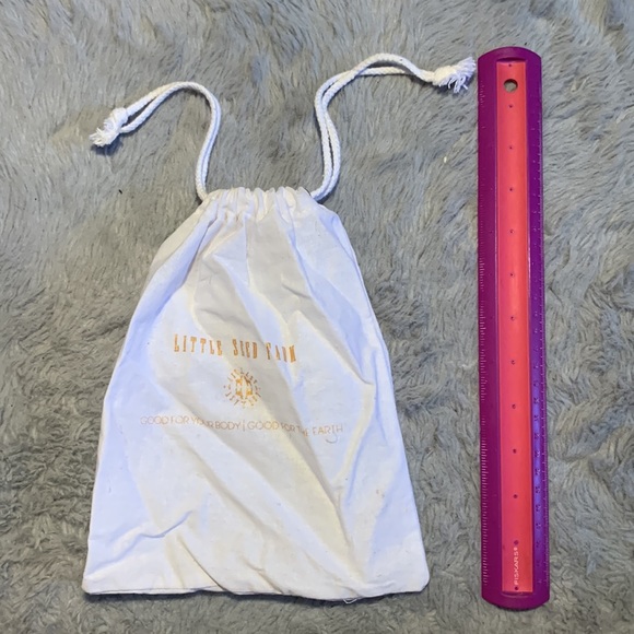 Mini White Draw string bag - Picture 3 of 3